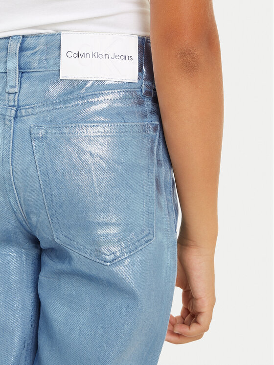 Calvin Klein Jeans Calvin Klein Jeans Hlače IG0IG02383 Plava Wide Leg