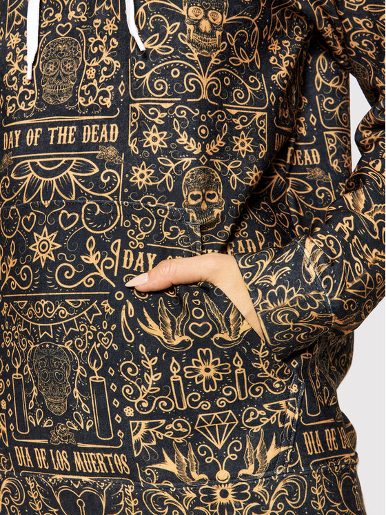 Mr. GUGU & Miss GO Mr. GUGU & Miss GO Світшот Unisex Day Of Dead Чорний Regular Fit