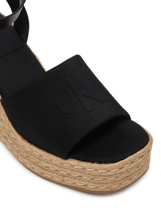 Calvin Klein Calvin Klein Espadrilles Wedge Espad 70 Neopr Mg HW0HW03014 Fekete