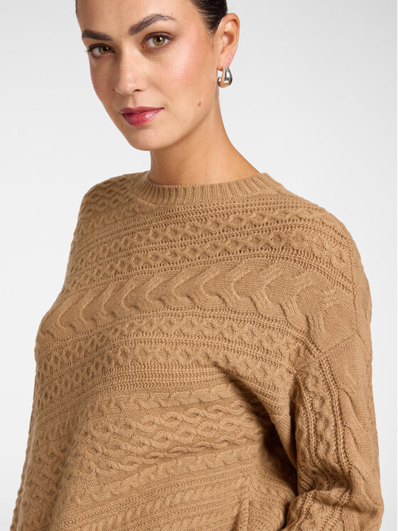 Elena Mirò Elena Mirò Sweter M104Z000872N012 Kremowy Over Fit