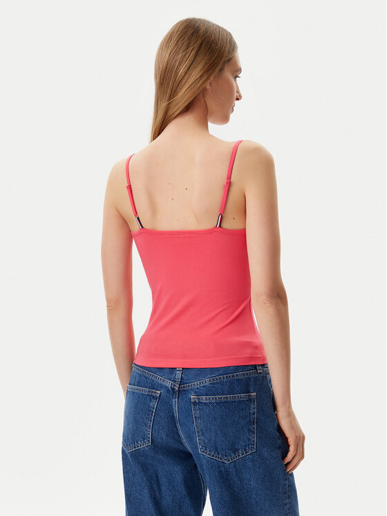 Tommy Jeans Tommy Jeans Top Essential DW0DW20675 Rosa Slim Fit