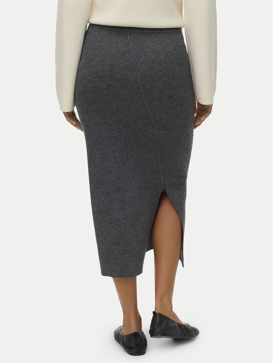 Vero Moda Vero Moda Puzdrová sukňa Brisa 10334684 Sivá Slim Fit