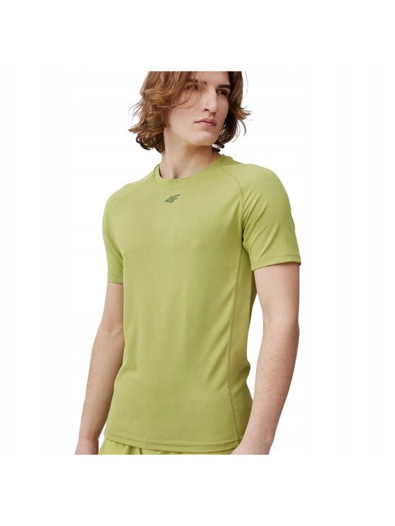 4F 4F T-Shirt TFTSM171 Zielony Comfortable Fit