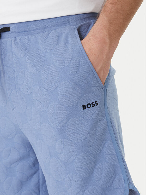 BOSS BOSS Szorty sportowe Member 50558883 Błękitny Relaxed Fit