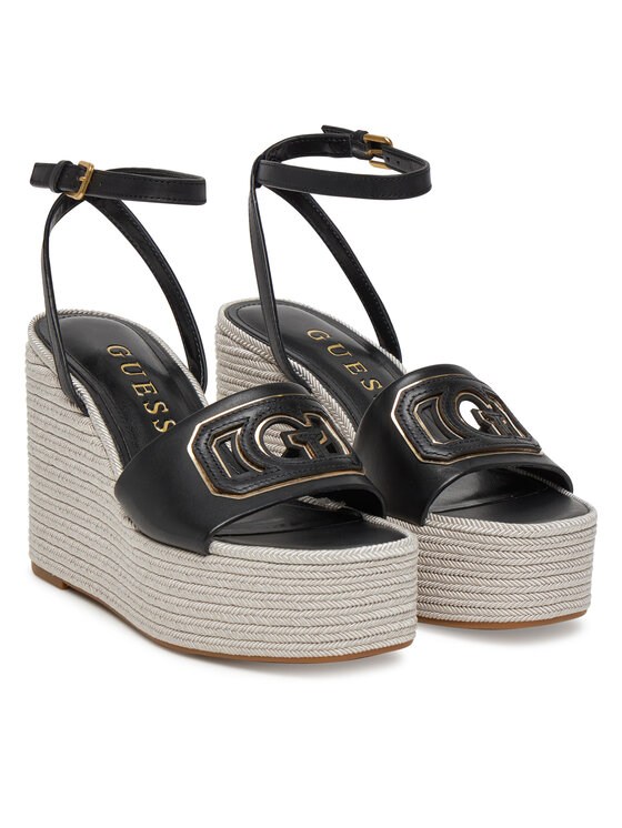 Guess Guess Εσπαντρίγιες FLJTAN LEA04 Μαύρο