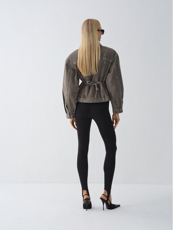 La Mania La Mania Kurtka jeansowa HAIM Brązowy Oversize