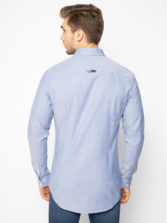 Tommy Jeans Tommy Jeans Πουκάμισο Tjm Oxford DM0DM06562 Μπλε Slim Fit