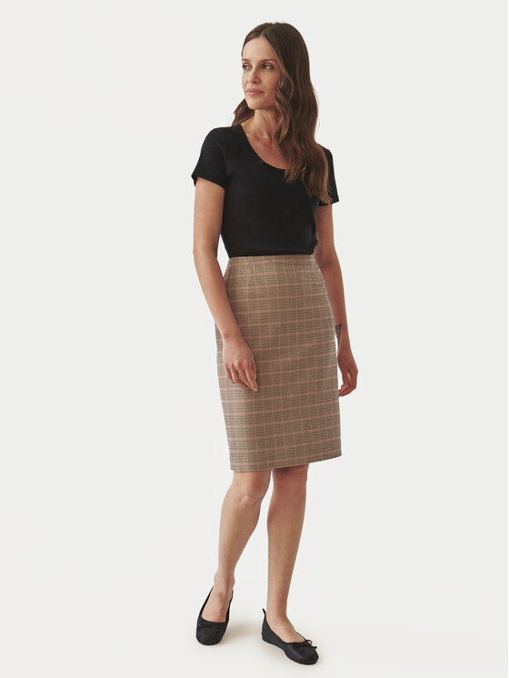 TATUUM Tatuum Fustă midi Monri T2416.175B Maro Regular Fit