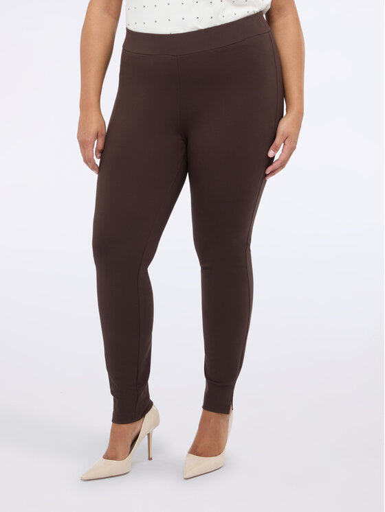 Fiorella Rubino Fiorella Rubino Pantaloni di tessuto P713L002239N022 Marrone Skin Fit