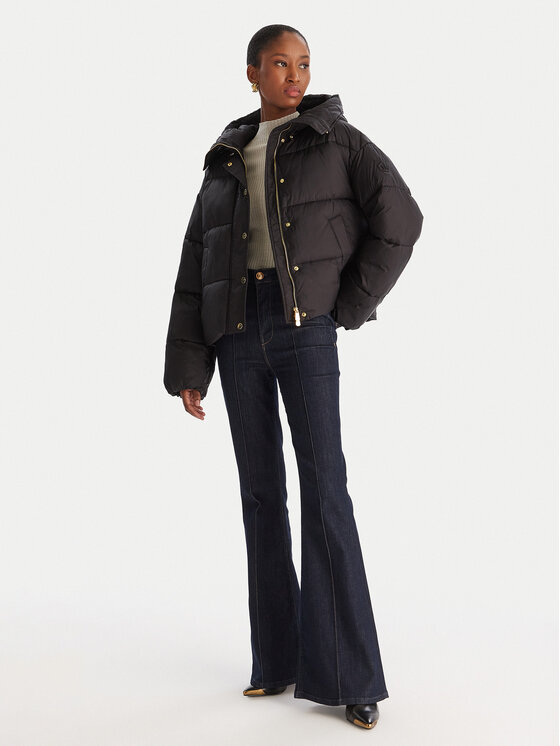 PINKO PINKO Naiste jope Imparso Imbottito 105656 A2TF Must Regular Fit