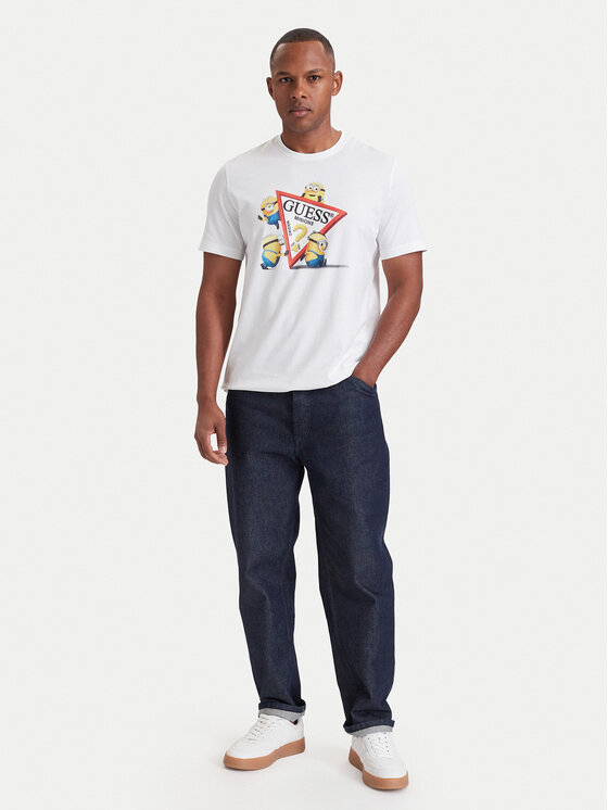 Guess Jeans Guess Jeans T-Shirt M6YI84 K6412 Biały Regular Fit