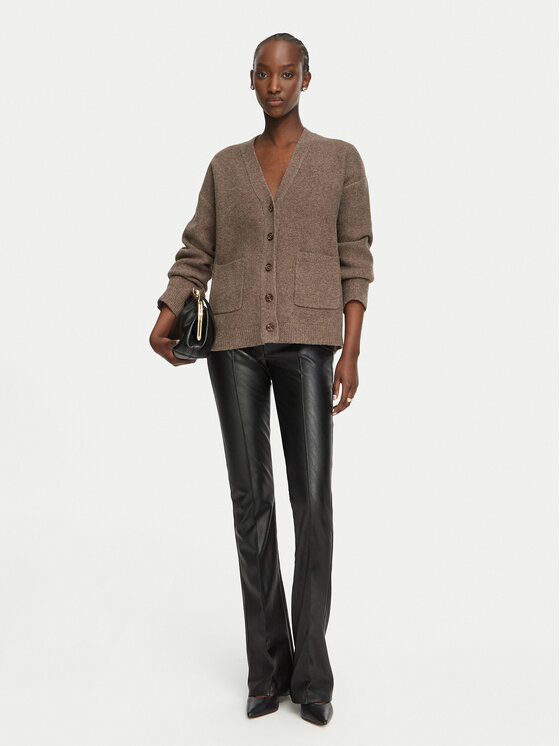 Nine West Nine West Strickjacke 62SWD1104 Braun Regular Fit