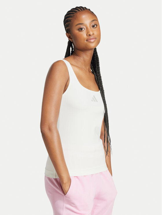 adidas adidas Top All SZN Luxe JJ2337 Bijela Slim Fit