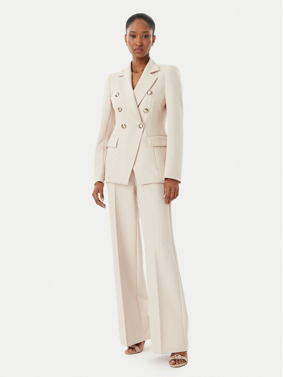 Maryley Maryley Текстилни панталони 26EB598/43LA Бежов Regular Fit