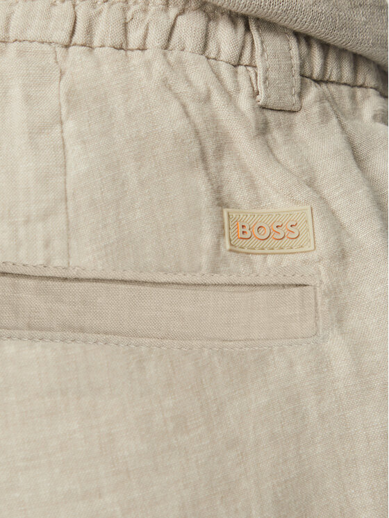 BOSS BOSS Auduma šorti 50559178 Pelēks Regular Fit