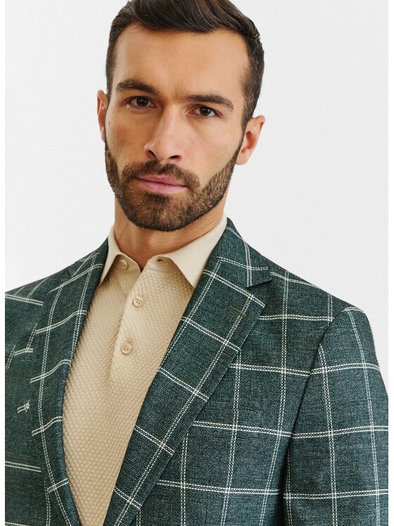 Pako Lorente Pako Lorente Marynarka P22WF-3X-006 Zielony Slim Fit