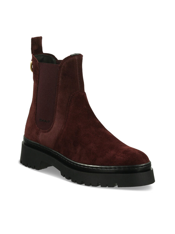 Gant Gant Kotníková obuv s elastickým prvkem 29553763 Bordó