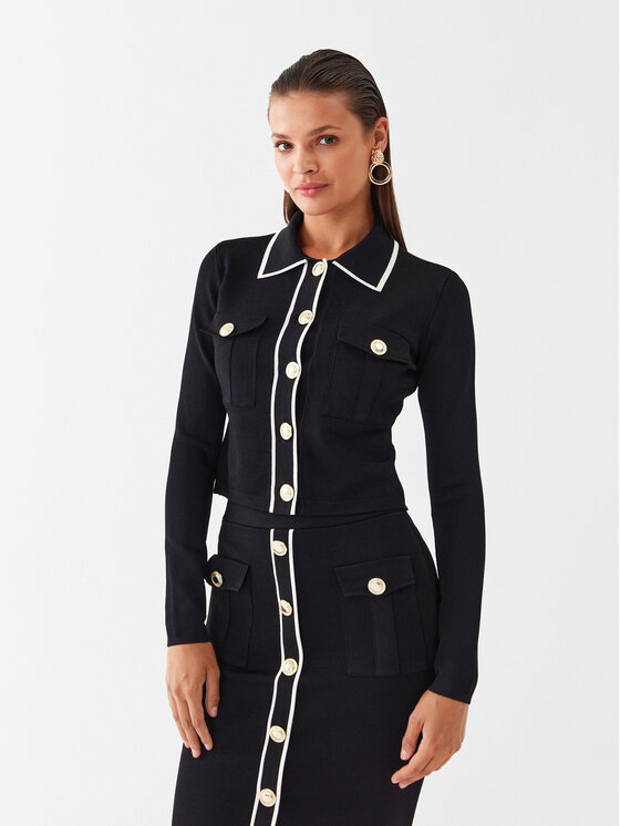Marciano Guess Pletena jopica 3YGR00 5036Z Črna Regular Fit