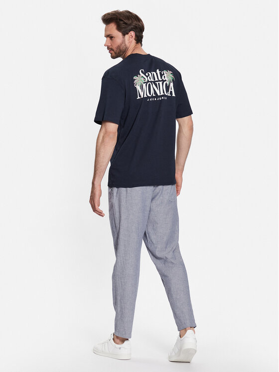 T-shirt 12234293 Blu scuro Relaxed Fit