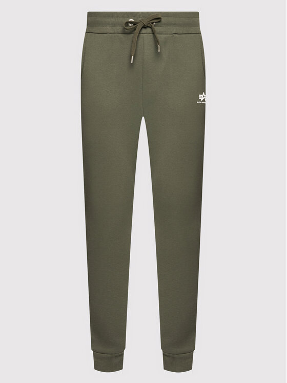 Alpha Industries Alpha Industries Spodnji del trenirke Basic 116370 Zelena Regular Fit