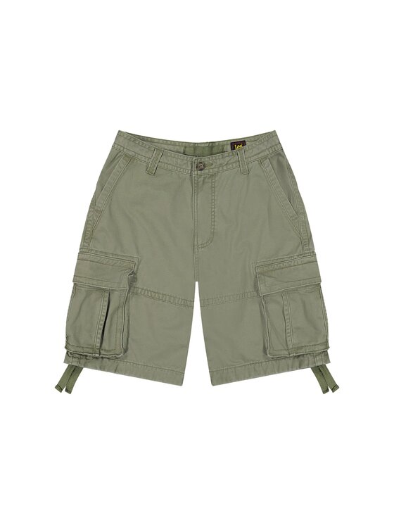 Lee Lee Szorty materiałowe Sierra Short Zielony Basic Fit