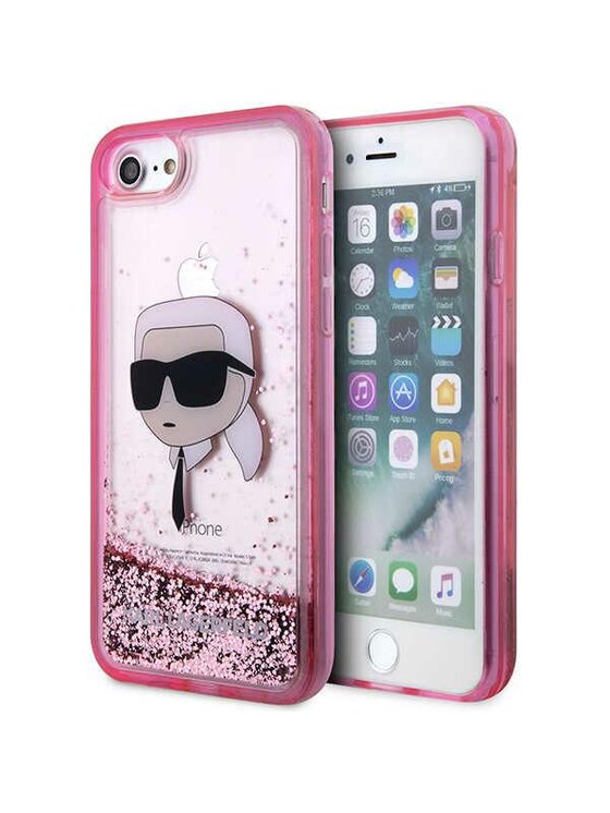 Etui na telefon KARL LAGERFELD, Różowe, iPhone 7/8/SE 2020