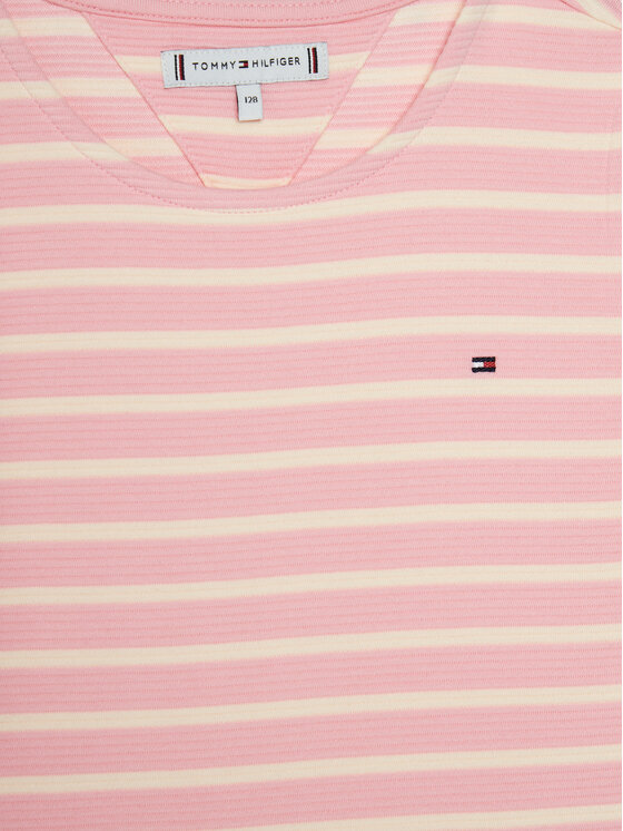 Tommy Hilfiger Tommy Hilfiger Sukienka codzienna KG0KG08339 S Różowy Slim Fit