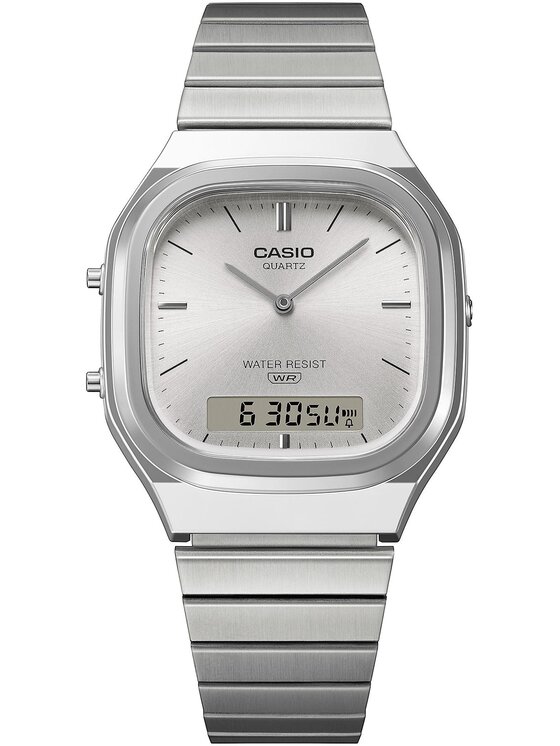 Casio Casio Zegarek 4549526425707 Srebrny