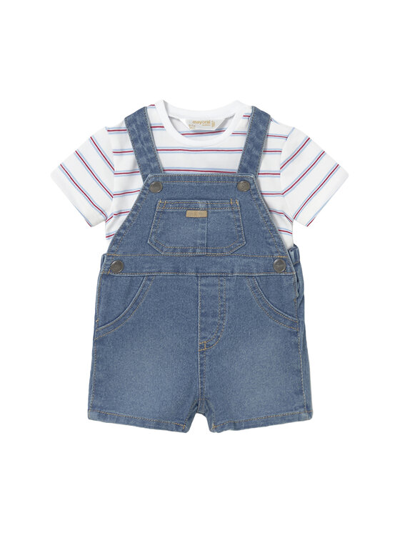 Mayoral Mayoral Set T-Shirt und Latzhose 1623 Blau Regular Fit