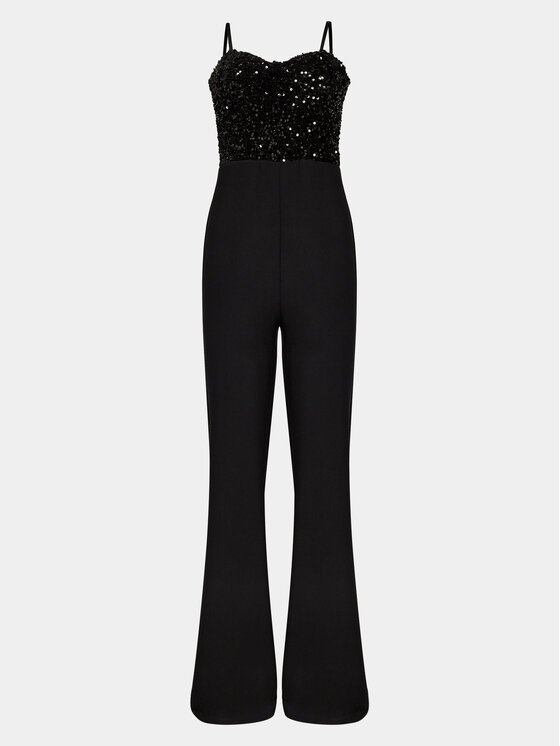 Kontatto Kontatto Jumpsuit BO344 Nero Wide Leg