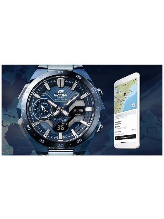 Casio Casio Zegarek ECB-2200CB-2AEF Niebieski