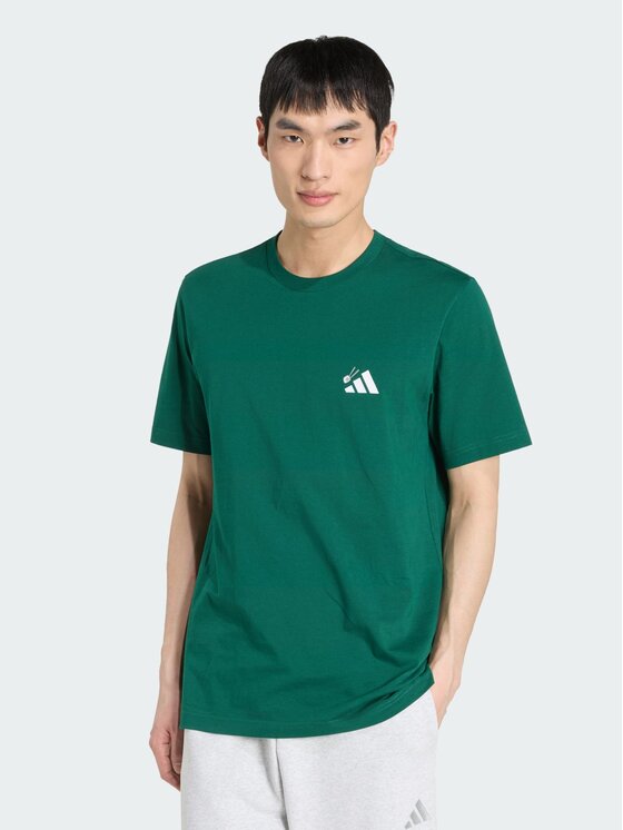 adidas adidas T-Shirt 167778 Zielony ciemny Regular Fit