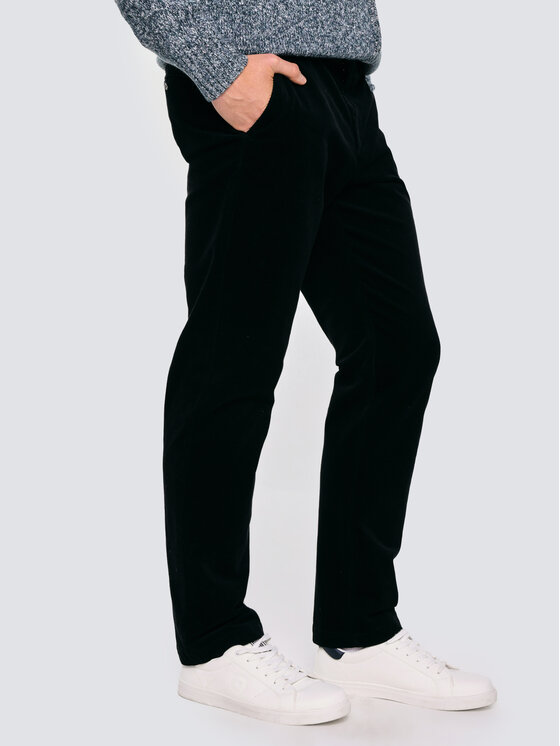 BIG STAR BIG STAR Chinosy TREVIS Czarny Slim Fit