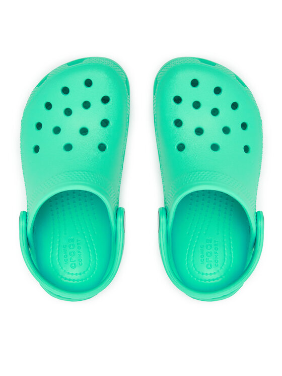 Crocs Crocs Pantoletten Classic Clog K 206991 Grün