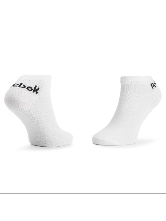 Reebok Reebok Set di 3 paia di calzini corti unisex Act Core Low Cut Sock 3p FL5224 Bianco