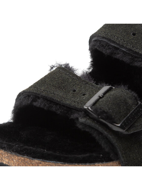 Birkenstock Birkenstock Klapki Arizona Shearling 0752663 Czarny