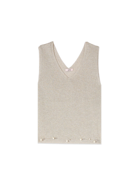 Oltre Oltre Maglione M528J005300N002 Crema Regular Fit