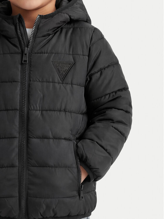 Guess Guess Dūnu jaka H4BT03 WCFM0 Melns Regular Fit