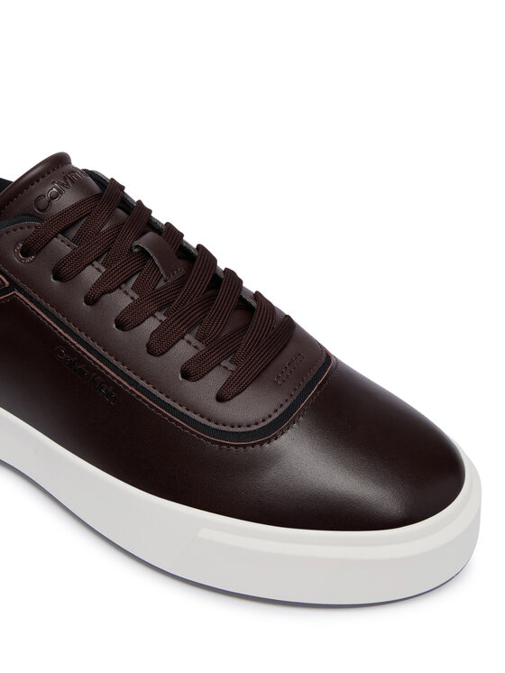 Calvin Klein Calvin Klein Αθλητικά Basket Cups Oxf Lth-Neo HM0HM02204 Σκούρο καφέ