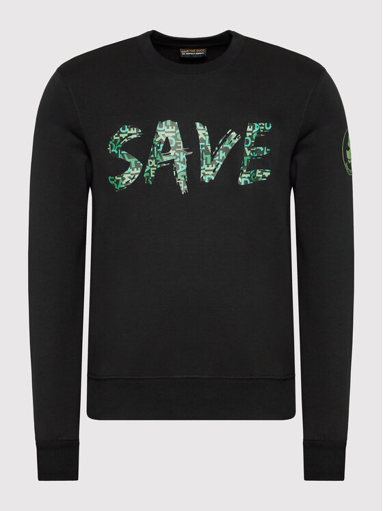 Save The Duck Save The Duck Bluza DF0702M BLEE14 Czarny Regular Fit