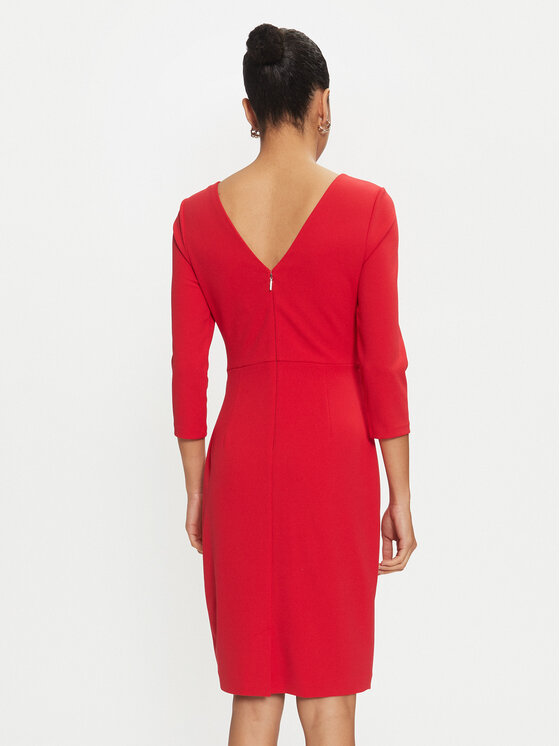 Calvin Klein Robe de cocktail K20K207470 Rouge Slim Fit Modivo