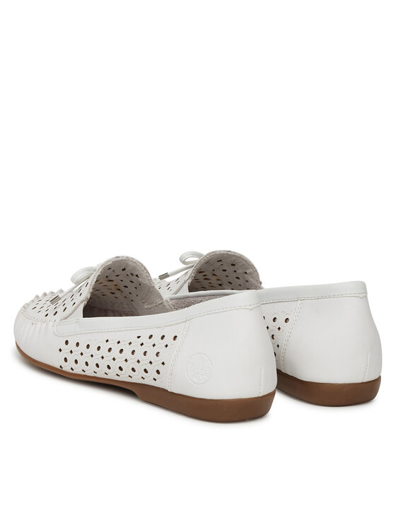 Rieker Rieker Mocassini L6352-80 Bianco