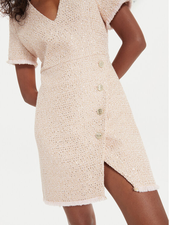 TWINSET TWINSET Трикотажна сукня 241TP2425 Рожевий Slim Fit