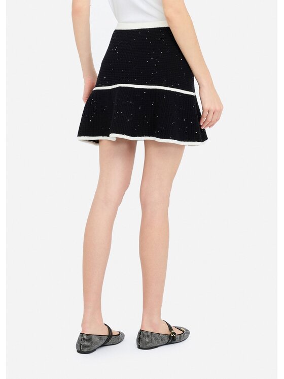 Liu Jo Liu Jo Minigonna CF5133MS18F03862 Nero Regular Fit