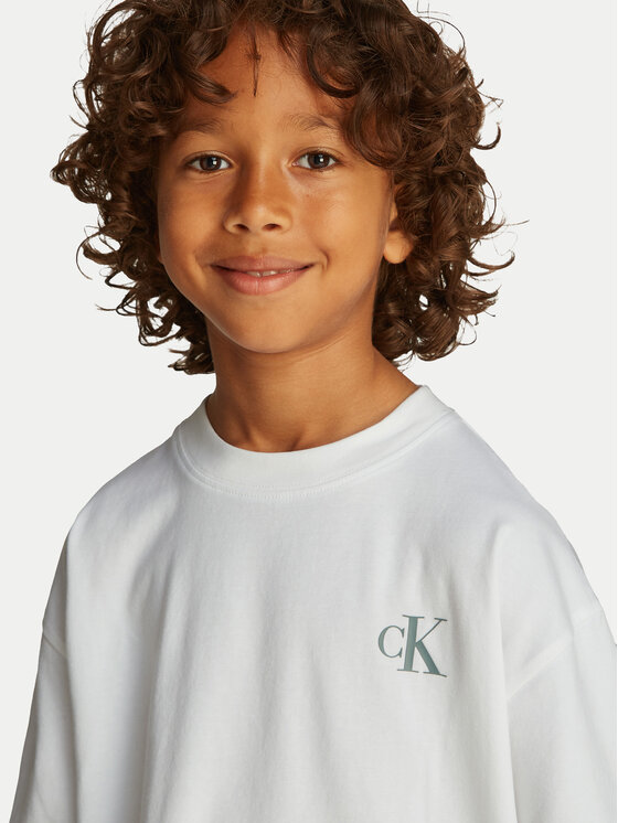 Calvin Klein Jeans Calvin Klein Jeans T-Shirt Miami IB0IB02449 Bílá Relaxed Fit