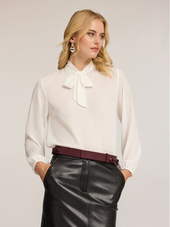 Motivi Motivi Blusa 2038Q001942N011 Bianco Regular Fit