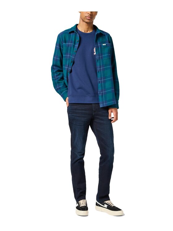 Wrangler Wrangler Bluza 112358370 Granatowy Regular Fit