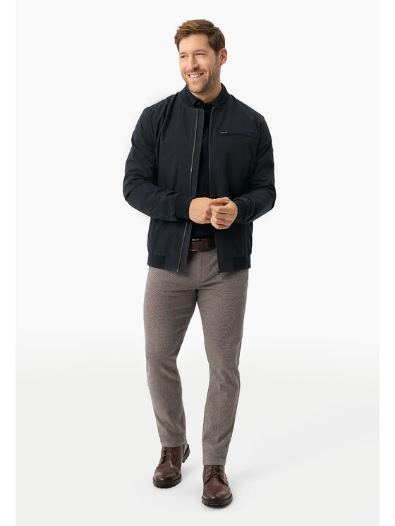 Volcano Volcano Kurtka bomber J-BAZIL Niebieski Regular Fit