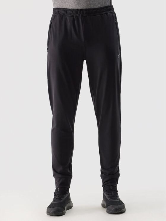 4F 4F Pantaloni di tessuto 4FWSS24TFTRM452-20S Nero Regular Fit