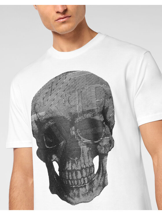 PHILIPP PLEIN PHILIPP PLEIN T-Shirt 24649 Biały Regular Fit